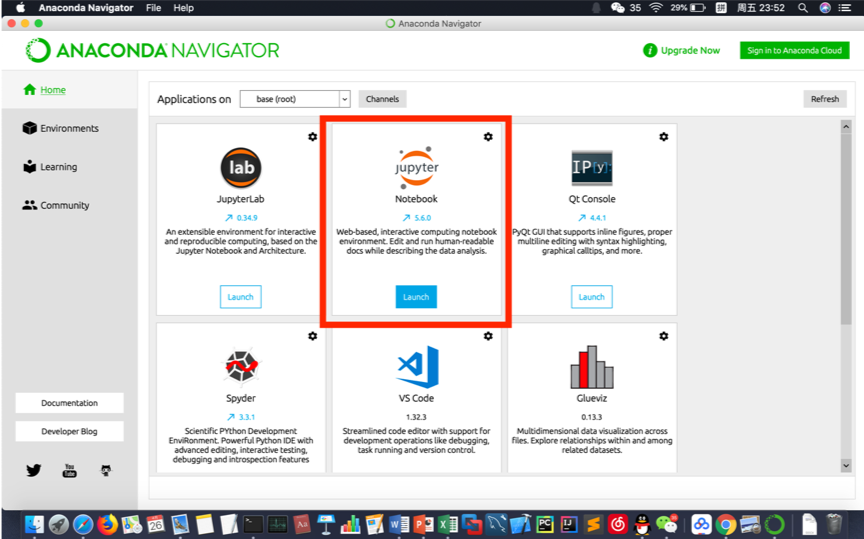 搭载在Anaconda上的Jupyter Notebook