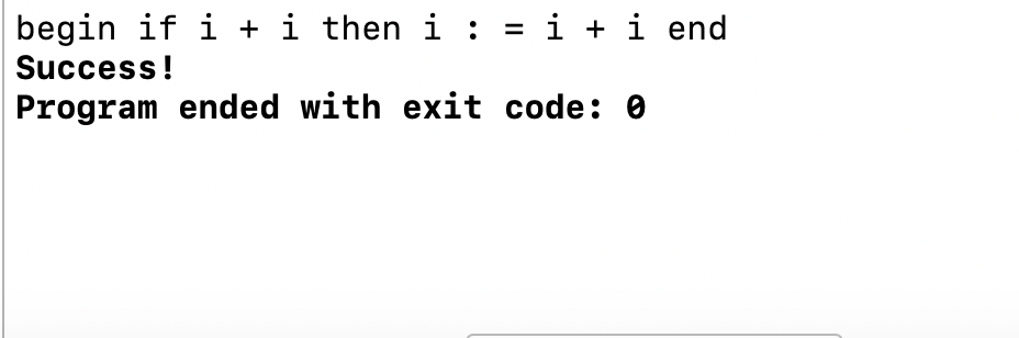 begin if i then i : = i + i end