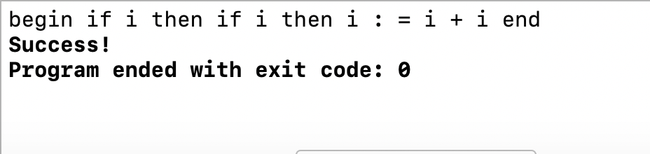 begin if i then if i then i : = i + i end